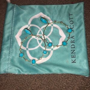 Kendra Scott Turquoise Hoops